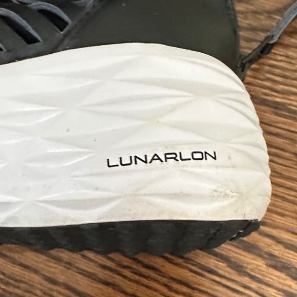 Nike Lunaluron White and Black Wedges - Picture 6 of 7